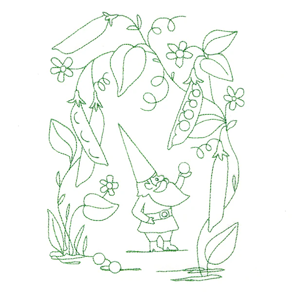 Vegetable Patch Garden Gnomes - Peas - Image 7