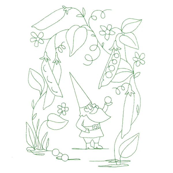 Vegetable Patch Garden Gnomes - Peas - Image 9
