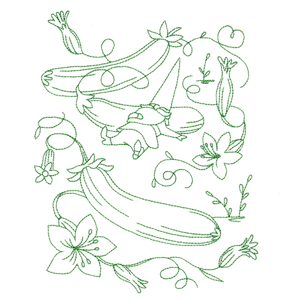 Vegetable Patch Garden Gnomes - Zucchini - Image 5