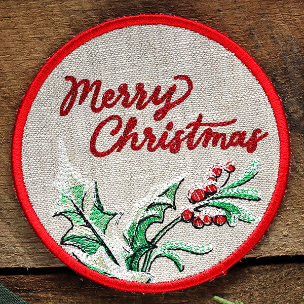 Very Merry Christmas Coaster (In-the-Hoop) - Image 3