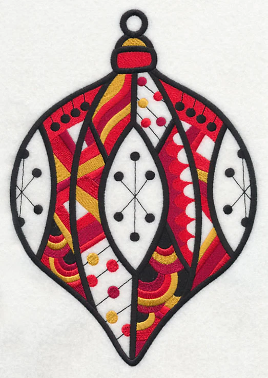 Very Merry Christmas Ornament (Blackwork) - Image 6