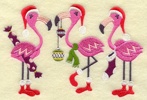 Very Merry Flamingo Christmas - Image 2