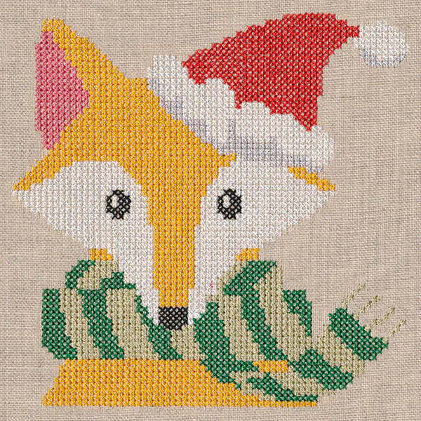 Very Merry Fox (Cross Stitch) - Image 3