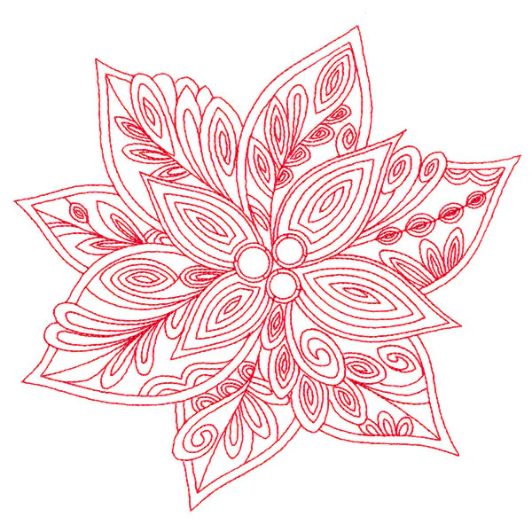 Very Merry Swirls - Poinsettia - Image 2