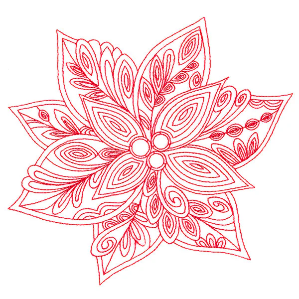 Very Merry Swirls - Poinsettia - Image 3