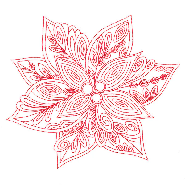 Very Merry Swirls - Poinsettia - Image 6
