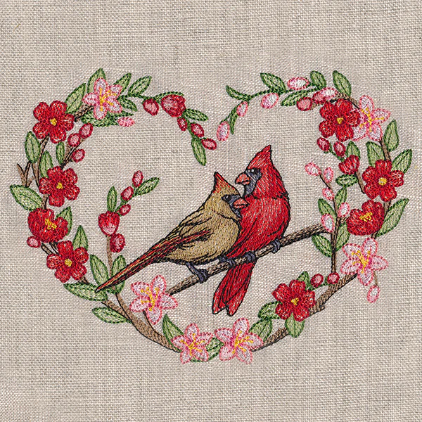Very Tweet Cardinals Wreath - Image 3