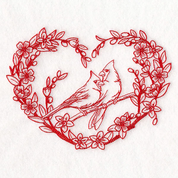 Very Tweet Cardinals Wreath (Vintage) - Image 3