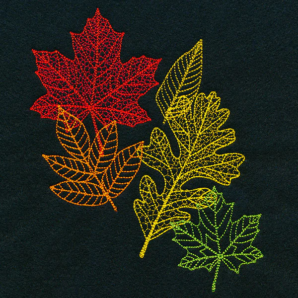 Vibrant Autumn Leaf Spray - Image 2