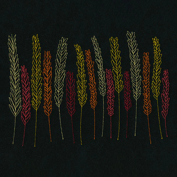 Vibrant Autumn Wheat Border - Image 4