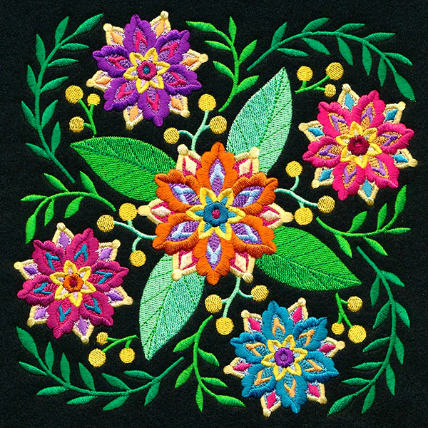Vibrant Blooms Square - Image 3
