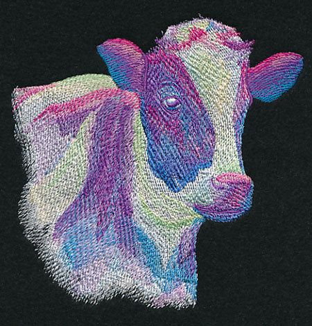 Vibrant Cow in Watercolor - Image 3