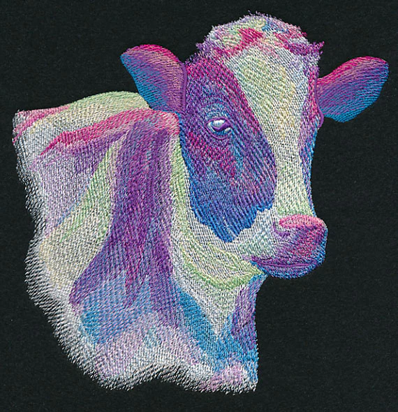Vibrant Cow in Watercolor - Image 5