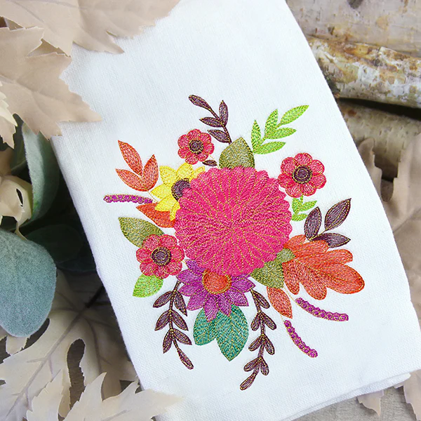 Vibrant Fall Dahlia Bouquet - Image 4