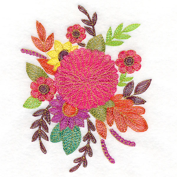 Vibrant Fall Dahlia Bouquet - Image 5
