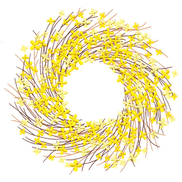 Vibrant Forsythia Wreath - Image 2