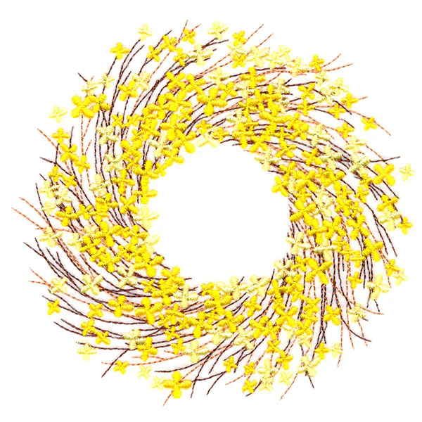 Vibrant Forsythia Wreath - Image 4