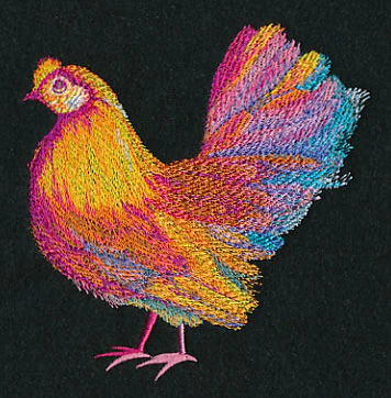 Vibrant Hen in Watercolor - Image 4