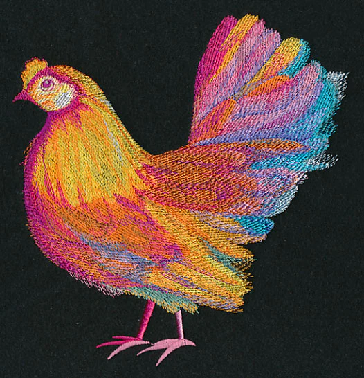 Vibrant Hen in Watercolor - Image 5