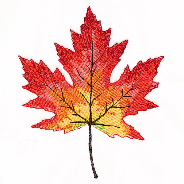 Vibrant Textures Maple Leaf