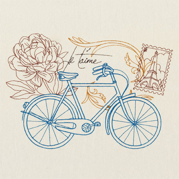 Victorian Bicycle Collage - Image 2