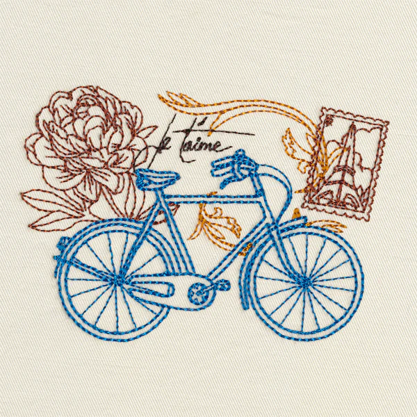 Victorian Bicycle Collage - Image 4