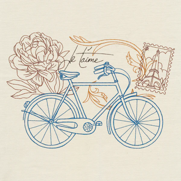 Victorian Bicycle Collage - Image 5