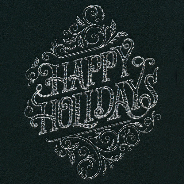 Victorian Chalkboard Happy Holidays - Image 4