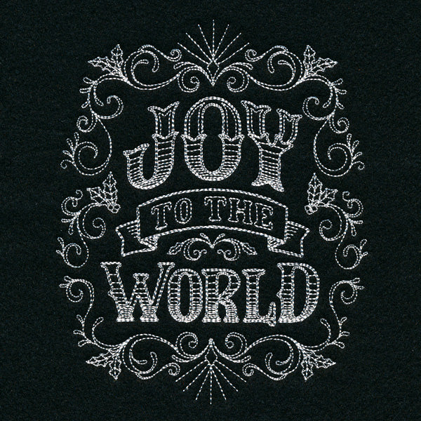 Victorian Chalkboard Joy to the World - Image 3