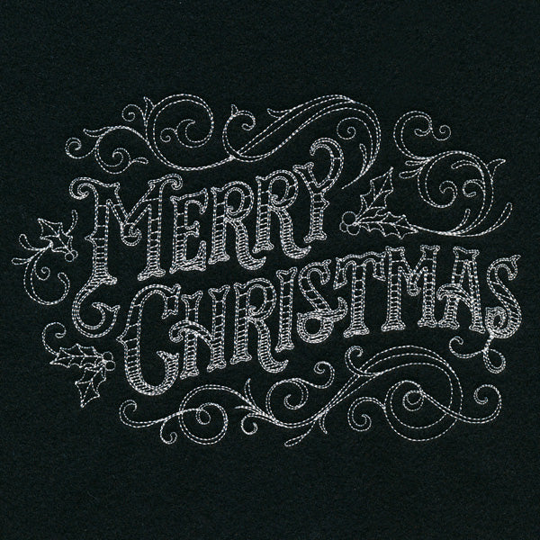 Victorian Chalkboard Merry Christmas - Image 3