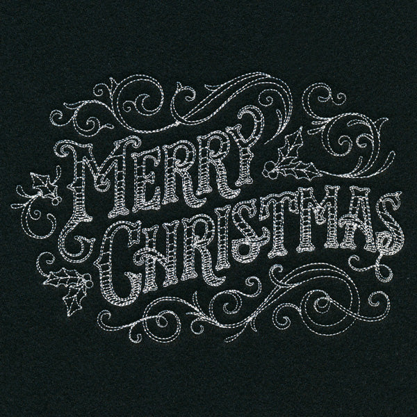 Victorian Chalkboard Merry Christmas - Image 4