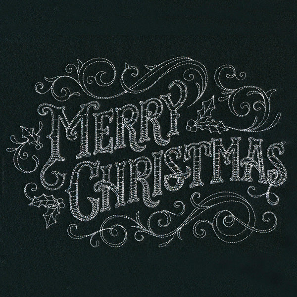 Victorian Chalkboard Merry Christmas - Image 5