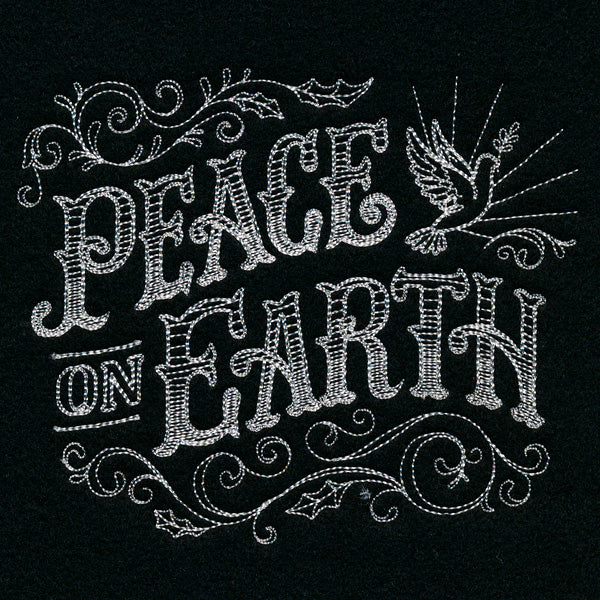 Victorian Chalkboard Peace on Earth - Image 3