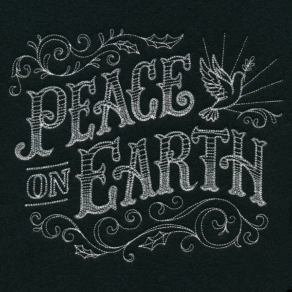 Victorian Chalkboard Peace on Earth - Image 4