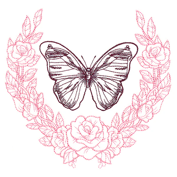 Victorian Laurels Butterfly (Vintage) - Image 2
