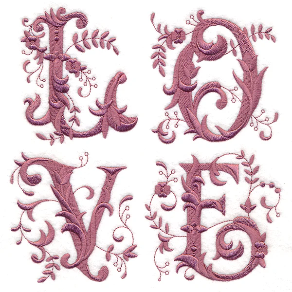 Victorian Love with Flowers - Image 2