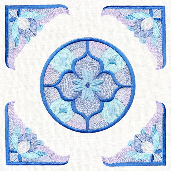 Victorian Stained Glass Pillow Pair - Image 8