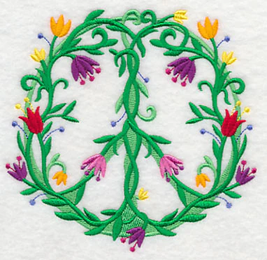 Vines and Blooms Peace Sign - Image 4