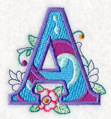 Vintage Flower Fade Letter A - 6 Inch - Image 4