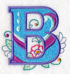 Vintage Flower Fade Letter B - 6 Inch - Image 4