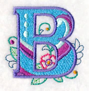 Vintage Flower Fade Letter B - 6 Inch - Image 5