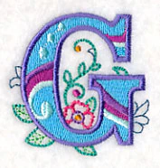 Vintage Flower Fade Letter G - 6 Inch - Image 5