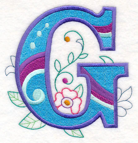 Vintage Flower Fade Letter G - 6 Inch - Image 6