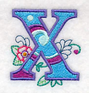 Vintage Flower Fade Letter X - 6 Inch - Image 5