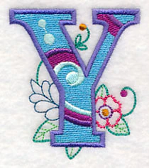 Vintage Flower Fade Letter Y - 6 Inch - Image 4
