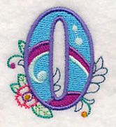 Vintage Flower Fade Number 0 - 6 Inch - Image 5