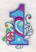 Vintage Flower Fade Number 1 - 6 Inch - Image 5