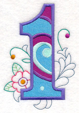 Vintage Flower Fade Number 1 - 6 Inch - Image 6