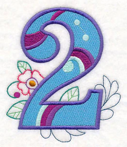 Vintage Flower Fade Number 2 - 6 Inch - Image 3