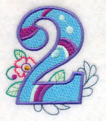Vintage Flower Fade Number 2 - 6 Inch - Image 4